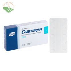 Carduran 2mg trị tăng huyết áp, u xơ tuyến tiền liệt