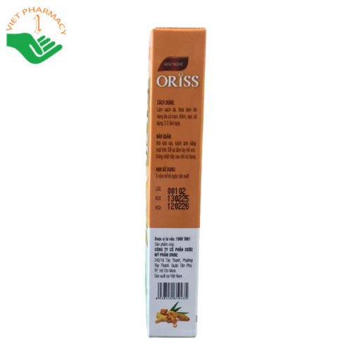 Kem nghệ giảm mụn mờ thâm liền sẹo kích thích tái tạo da Oriss (tuýp 20g)