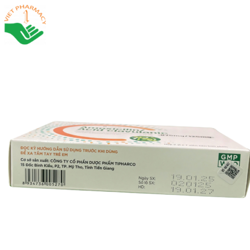 Thuốc kháng sinh Amoxicillin/Acid Clavulanic 875mg/125mg (Hộp 2 vỉ x 7 viên)