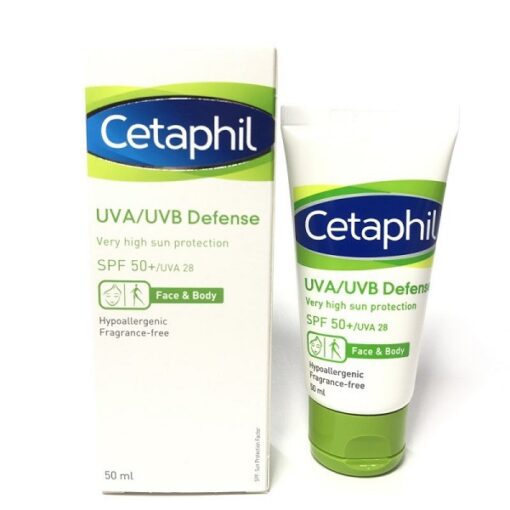 Kem Chống Nắng Cetaphil UVA/UVB Defense Very High Sun Protection SPF50+ UVA28