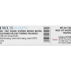 Immulimus 0.03% tuýp 10g - Thuốc mỡ bôi da trị eczema