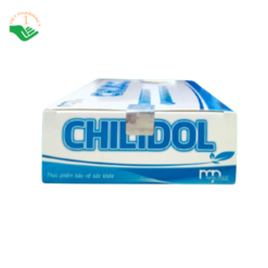 Thực phẩm bảo vệ sức khỏe Chilidol hỗ trợ giảm ho, đau rát họng và khản tiếng (Hộp 3 vỉ x 10 viên)