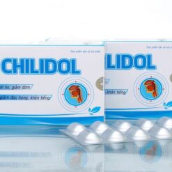 Thực phẩm bảo vệ sức khỏe Chilidol hỗ trợ giảm ho, đau rát họng và khản tiếng (Hộp 3 vỉ x 10 viên)