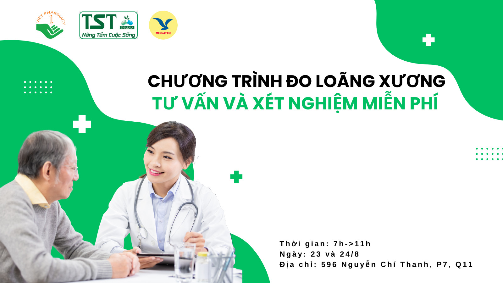 Chương trình đo loãng xương, tư vấn và xét nghiệm miễn phí