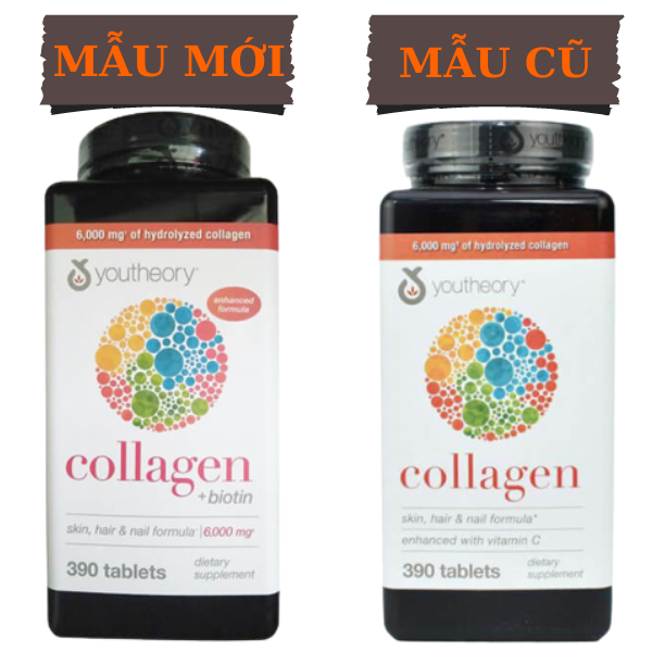 Collagen Youtheory mẫu mới- mẫu cũ
