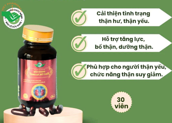 Công dụng của Bảo Khang Tăng Lực Bổ Thận