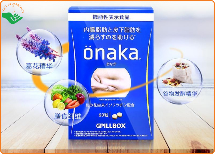Công dụng của viên uống giảm mỡ bụng Onaka