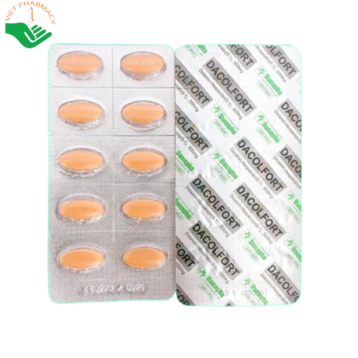 Thuốc Dacolfort 500mg điều trị triệu chứng suy tĩnh mạch, mạch bạch huyết (3 vỉ x 10 viên)