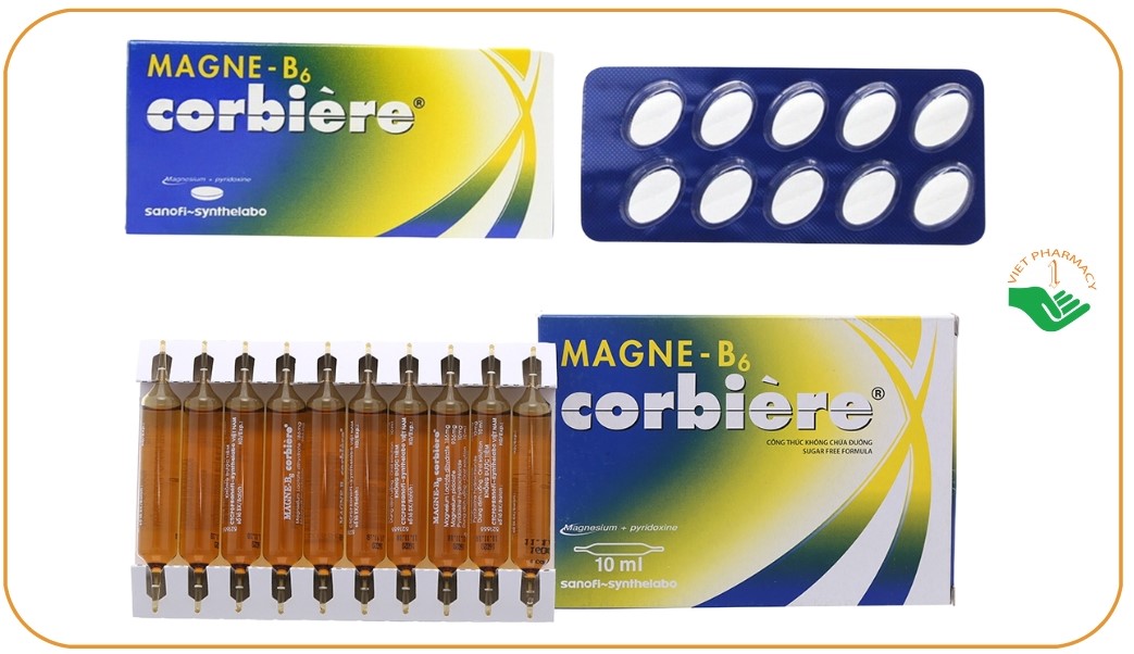 Thuốc Magnesi B6 dạng viên uống và dạng dung dịch uống