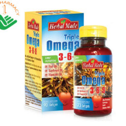 Dầu cá Herbal Made Triple Omega 3 6 9 của Mỹ (Hộp 90 viên)