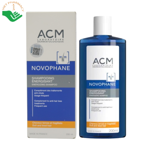 Dầu gội làm sạch và dưỡng tóc khỏe mạnh ACM Novophane Energizing Shampoo 200ml - Ảnh 4