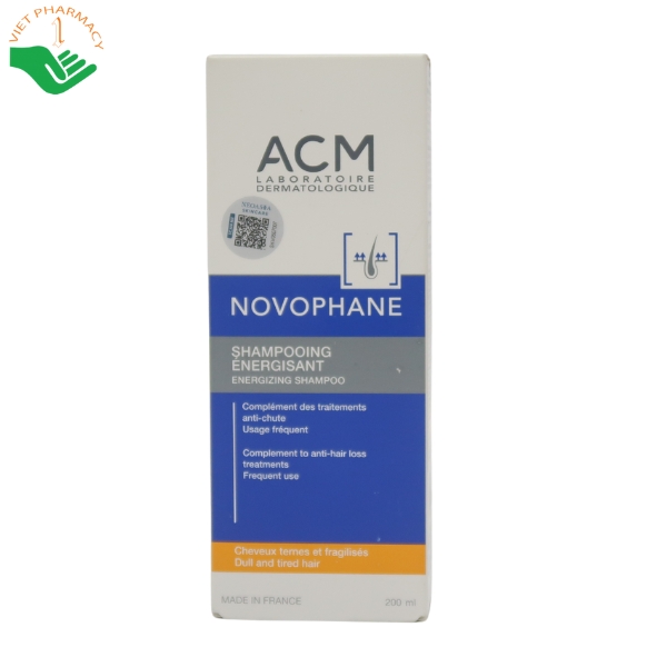Dầu gội làm sạch và dưỡng tóc khỏe mạnh ACM Novophane Energizing Shampoo 200ml - Ảnh 5