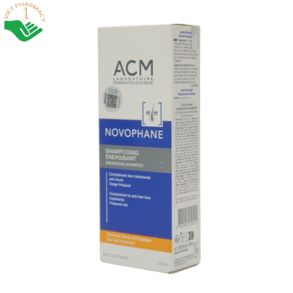 Dầu gội làm sạch và dưỡng tóc khỏe mạnh ACM Novophane Energizing Shampoo 200ml - Ảnh 7