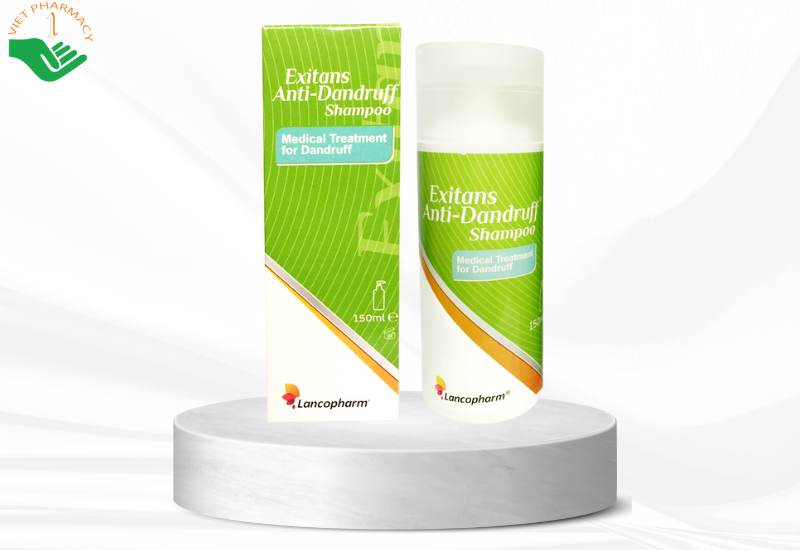 Dầu gội hỗ trợ trị gàu, trị nấm Lancopharm Exitans Anti- Dandruff Shampoo (chai 150ml)
