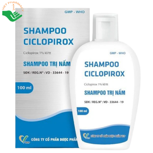 Dầu gội trị nấm da đầu Shampoo Ciclopirox (chai 100ml)