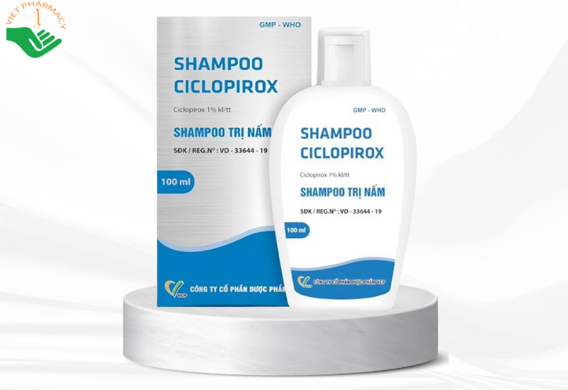 Dầu gội trị nấm da đầu Shampoo Ciclopirox (chai 100ml)