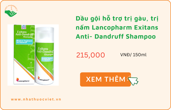 Dầu gội trị nấm da đầu Lancopharm Exitans Anti Dandruff