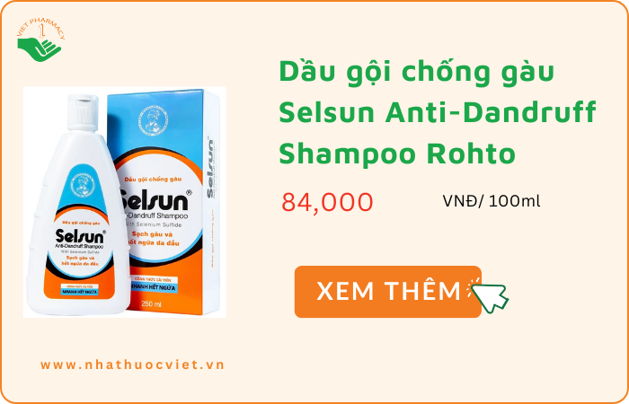Dầu gội trị nấm da đầu Selsun Anti-Dandruff Shampoo Rohto