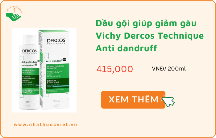 Dầu gội trị nấm da đầu Vichy Dercos Anti-Dandruff