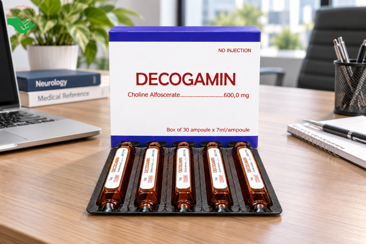 Decogamin 600mg - Cải thiện trí nhớ, phục hồi sau chấn thương