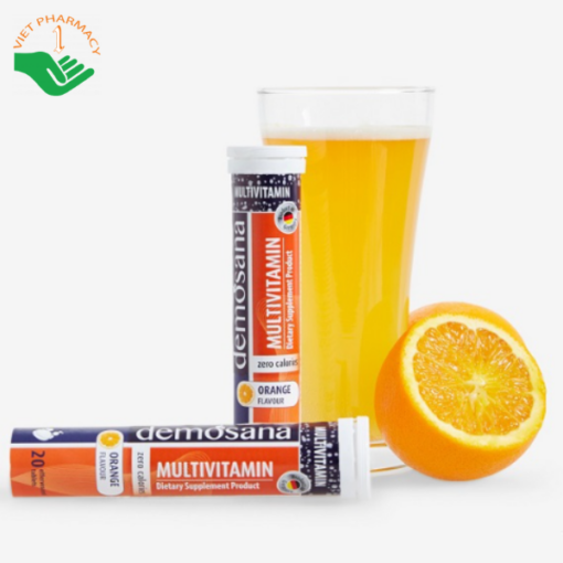 Viên sủi Demosana Multivitamin Total Refresh - Vị cam