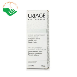 Kem sáng da chuyên sâu ban đêm Uriage Depiderm Creme Nuit Intensive Anti-Taches 30ml