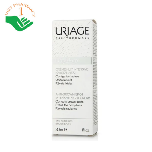 Kem sáng da chuyên sâu ban đêm Uriage Depiderm Creme Nuit Intensive Anti-Taches 30ml
