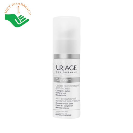 Kem sáng da chuyên sâu ban đêm Uriage Depiderm Creme Nuit Intensive Anti-Taches 30ml