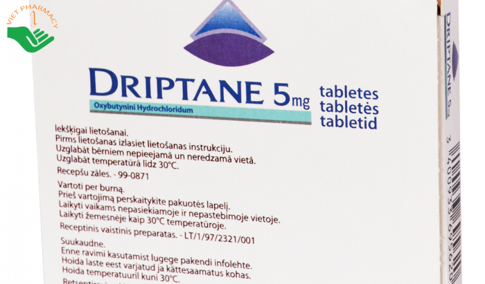 Điều trị co thắt tiết niệu Driptane 5mg Abbott (2 vỉ x 30 viên)