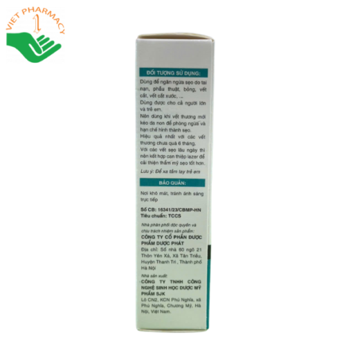 Kem liền sẹo giúp làm mờ sẹo thâm, sẹo lồi, sẹo do mụn, sẹo do bỏng Nano Scar Gold (Hộp 15g)