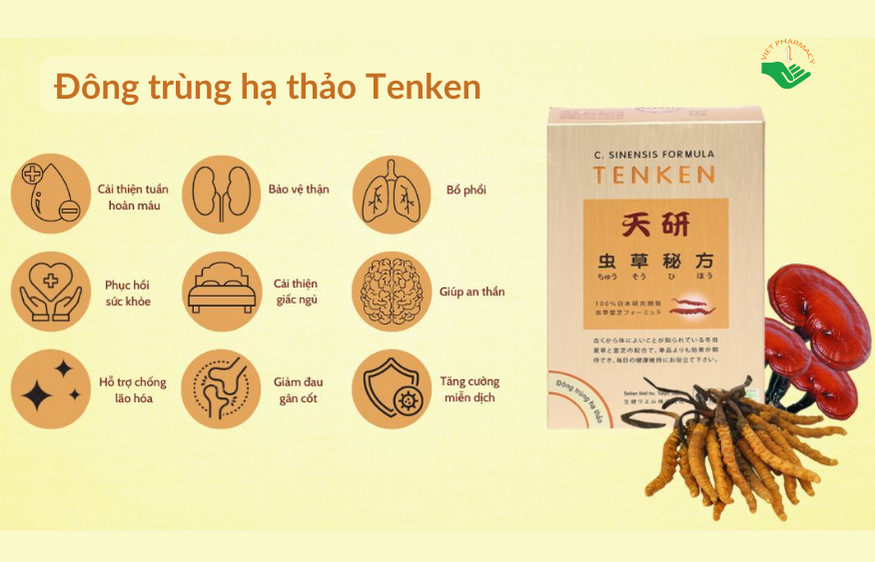 Viên uống đông trùng hạ thảo Tenken