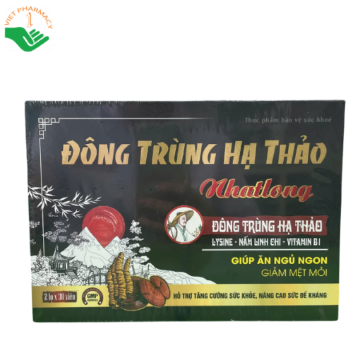 Viên uống Đông Trùng Hạ Thảo Nhất Long (2 lọ 30 viên)