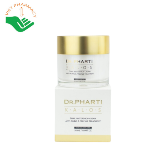 Kem dưỡng da chống lão hóa & trị ​​tàn nhang Dr.Pharti Kalos Snail Waterdrop Cream Anti-Aging & Freckle Treatment 50ml