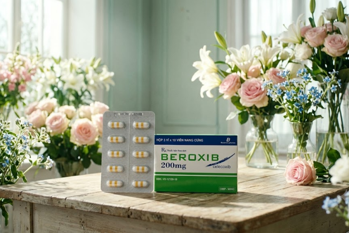 Thuốc Giảm Đau Kháng Viêm Beroxib Celecoxib 200mg