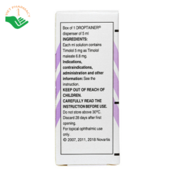 Dung dịch nhỏ mắt Timolol Maleate Eye Drops 0.5% Alcon điều trị tăng nhãn áp (5ml)