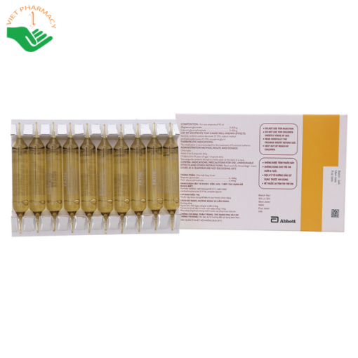 Dung dịch uống Fatig 10ml Abbott hỗ trợ điều trị suy nhược chức năng, bổ sung khoáng chất (2 vỉ x 10 ống)
