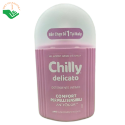Dung dịch vệ sinh phụ nữ Chilly Delicato dưỡng mềm mại, sạch dịu êm