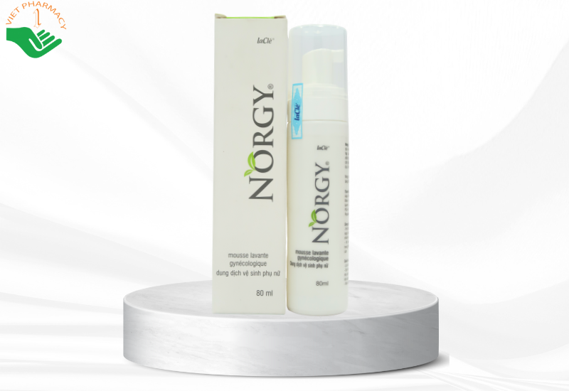 Dung dịch vệ sinh phụ nữ Norgy laClé hỗ trợ điều trị viêm nhiễm âm đạo (80ml)