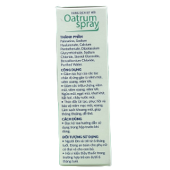 Dung dịch xịt mũi Oatrum Spray