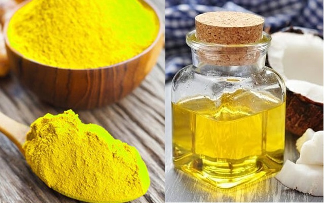 Phương pháp làm trắng da mặt bằng dầu dừa và tinh bột nghệ
