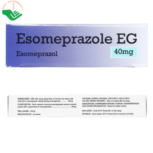 Thuốc Esomeprazole 40mg US điều trị trào ngược dạ dày (3 vỉ x 10 viên)