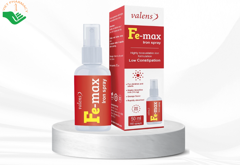 Sản phẩm Fe-max Iron Spray - Bổ sung sắt hữu cơ dạng xịt