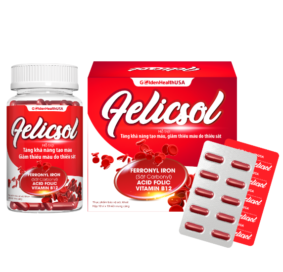 felicsol-1 Viên uống bổ sung sắt Felicsol