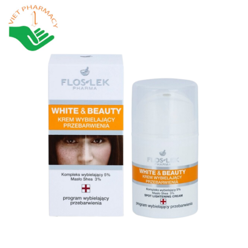 Kem dưỡng trắng da Floslek White & Beauty Spot Lightening Cream 50g