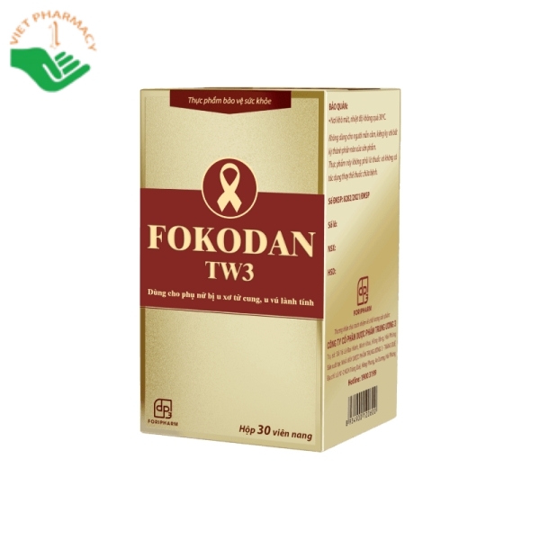 Fokodan TW3 hạn chế u xơ tử cung u vú lành tính