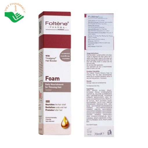 Dưỡng chất chăm sóc tóc nữ Foltene Foam Women Thinning Hair 70ml