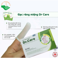 Gạc răng miệng Dr.Care làm sạch và bảo vệ răng miệng cho bé