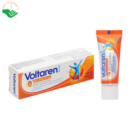 Gel bôi Voltaren Emulgel 1% Novartis điều trị giảm đau do chấn thương hoặc thấp khớp (20g)