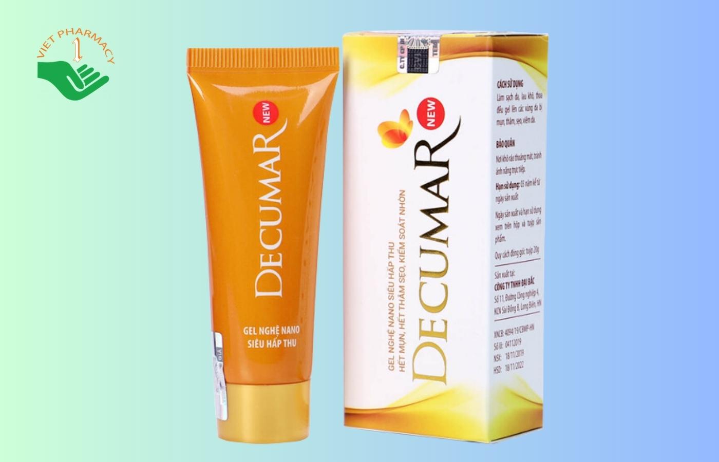 Gel hỗ trợ điều trị mụn lưng Decumar