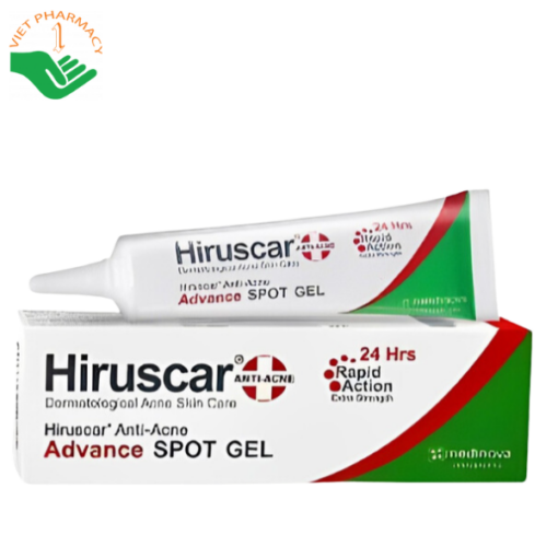 Gel ngăn ngừa mụn Hiruscar Anti Acne Advance Spot Gel